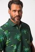 Polo à manches courtes en maille piquée, avec motf floral - jusqu'au 8 XL