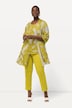 Indoorjacke, Ausbrenner, A-Linie, V-Ausschnitt, 3/4-Arm