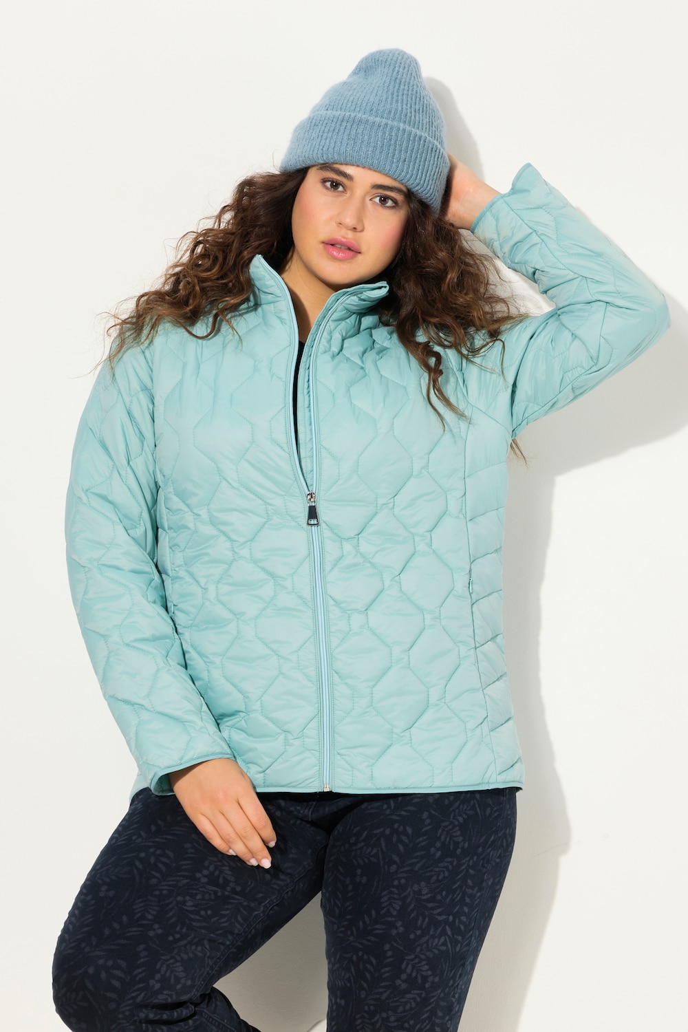 Große Größen HYPRAR Leichtstepp-Jacke, Damen, blau, Größe: 58/60, Polyester, Ulla Popken