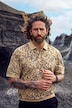 Polo coupe ventre confort. Maille piquée et imprimé floral. Du XXL au 8XL