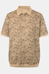 Polo coupe ventre confort. Maille piquée et imprimé floral. Du XXL au 8XL