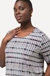 Slinkyshirt, Batik-Design, A-Linie, Rundhals, Halbarm