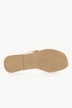 Leder-Pantoletten, Metallic-Riemen, Zehentrenner, Weite H