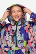 Funktions-Regencape, Unisex, Hunde Print, Kapuze