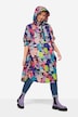 Funktions-Regencape, Unisex, Hunde Print, Kapuze