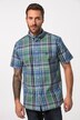 Chemise à carreaux JP1880 avec manches longues et col à pointes boutonnées. Coupe Comfort Fit - jusqu'au 8 XL