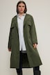 Frakke, utility-stil, 4 lommer, revers, dobbeltradet