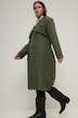 Frakke, utility-stil, 4 lommer, revers, dobbeltradet