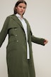 Frakke, utility-stil, 4 lommer, revers, dobbeltradet