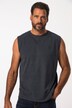 Tank top, materiał basic, melanżowy dżersej, do rozm. 8XL