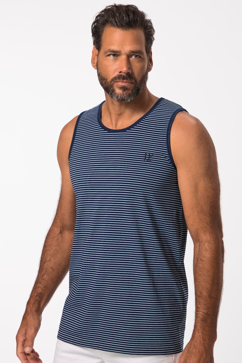 Große Größen Tanktop, Herren, blau, Größe: 4XL, Baumwolle, JP1880