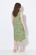 Eco Cotton Sleeveless Leaf Print Dress