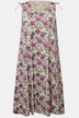 Midikleid, Blüten, V-Ausschnitt, ärmellos, Biobaumwolle