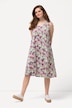 Midikleid, Blüten, V-Ausschnitt, ärmellos, Biobaumwolle