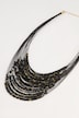 Statement-halsband, flera rader, pärlor