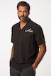 Overhemd, korte mouwen, borduursels all-over, Cubaanse kraag, Cubaanse fit, tot 8XL