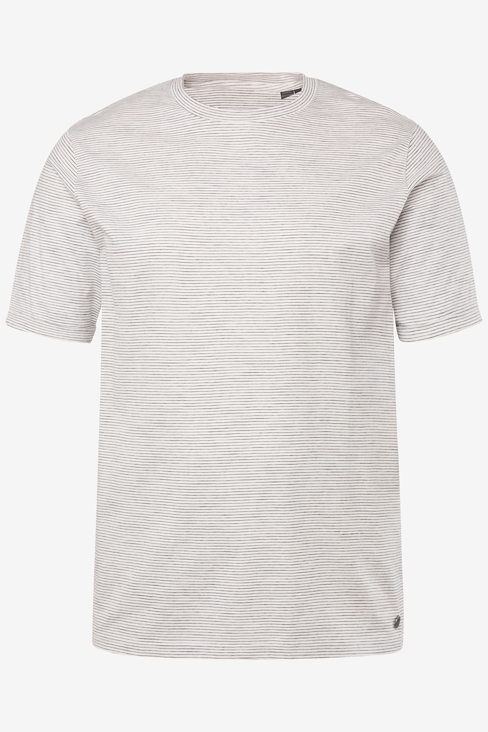 Gestreept overhemd, halve mouw, tot 8XL
