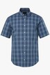 Geruit overhemd, korte mouwen, buttondown-kraag, moderne pasvorm, tot 8XL
