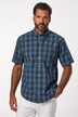 Geruit overhemd, korte mouwen, buttondown-kraag, moderne pasvorm, tot 8XL