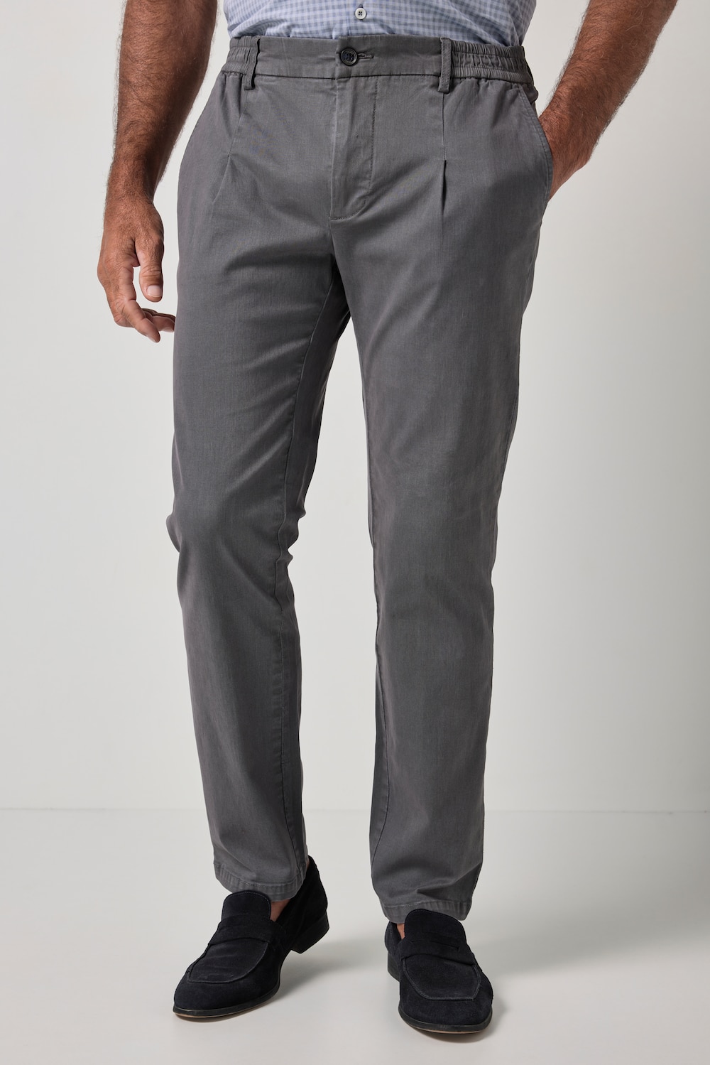 Chino FLEXNAMIC®, elastische band, plooien, moderne straight-Fit