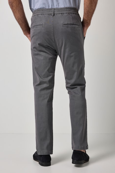 Pantalon chino FLEXNAMIC®, taille élastique et pinces, coupe Straight Fit tendance