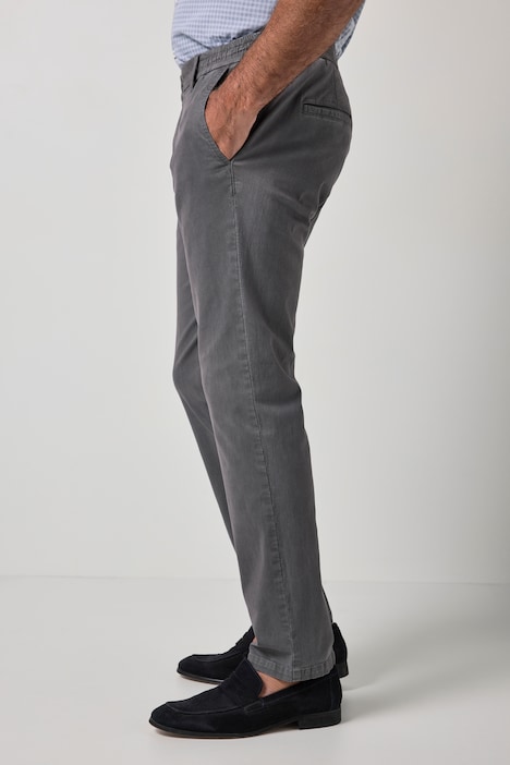 Pantalon chino FLEXNAMIC®, taille élastique et pinces, coupe Straight Fit tendance