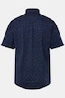 Overhemd FLEXNAMIC®, korte mouwen, piqué, minimalistische print, buttondown-kraag, moderne pasvorm, tot 8XL