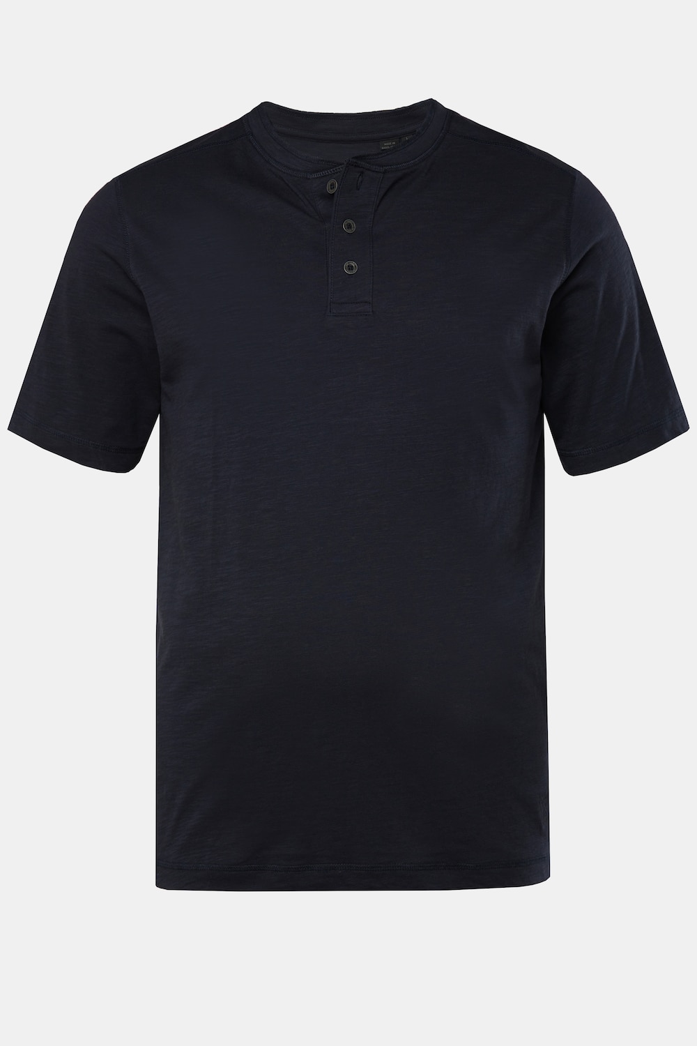 Henley, Halbarm, Rundhals mit Knopfleiste, bis 8 XL