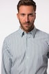 Chemise rayée à manches longues, collection Business, col à pointes boutonnées avec boutons invisibles, Easy Care, coupe Modern Fit - jusqu'au 8 XL