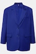 Blazer, oversize, tapeta de botones en la espalda, solapa, manga larga, unisex