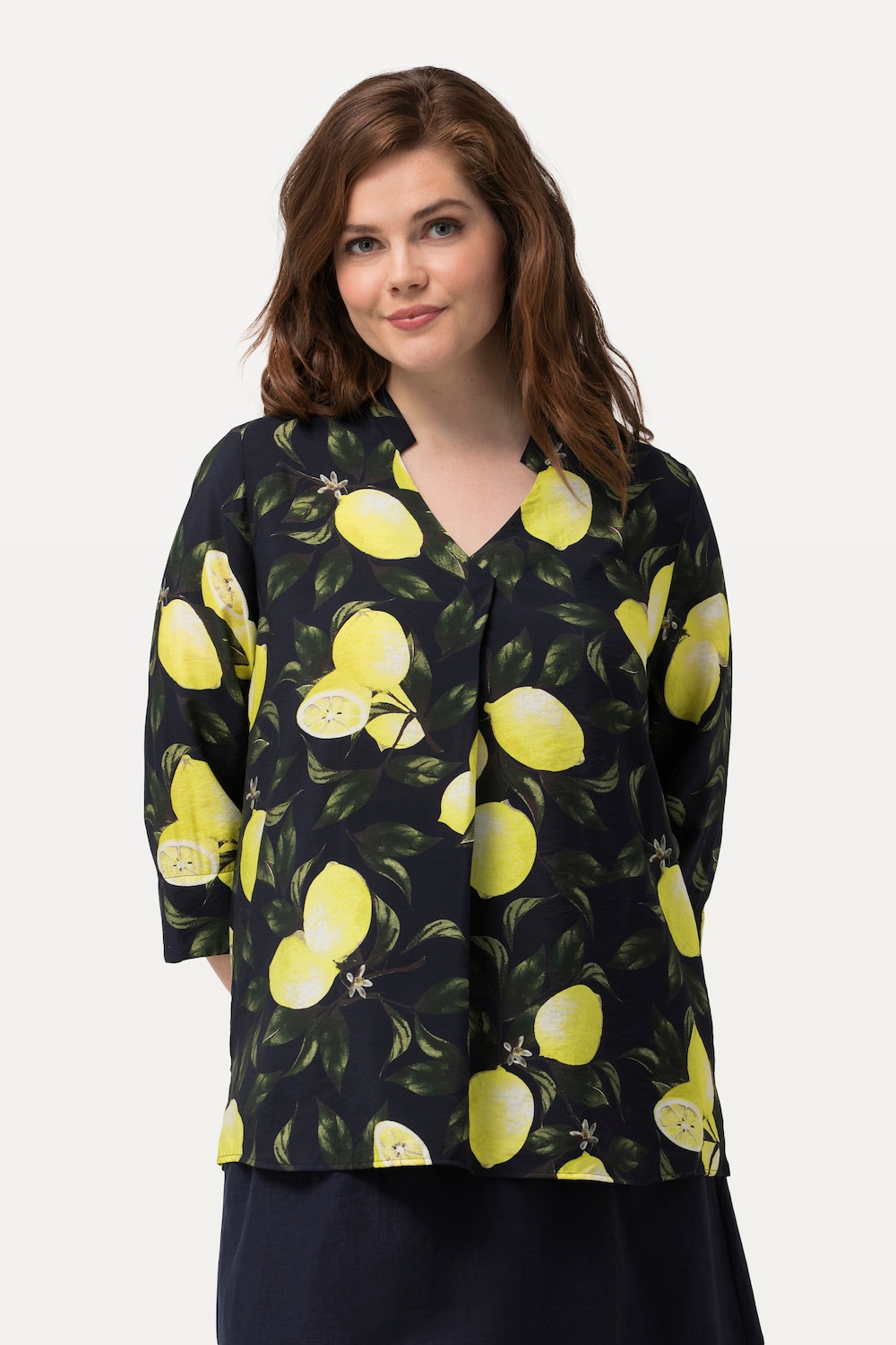 Große Größen Tunika, Damen, blau, Größe: 42/44, Viskose/Synthetische Fasern, Ulla Popken