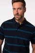 Maglia polo in piqué a righe con mezze maniche, disponibile fino alla tg. 8XL
