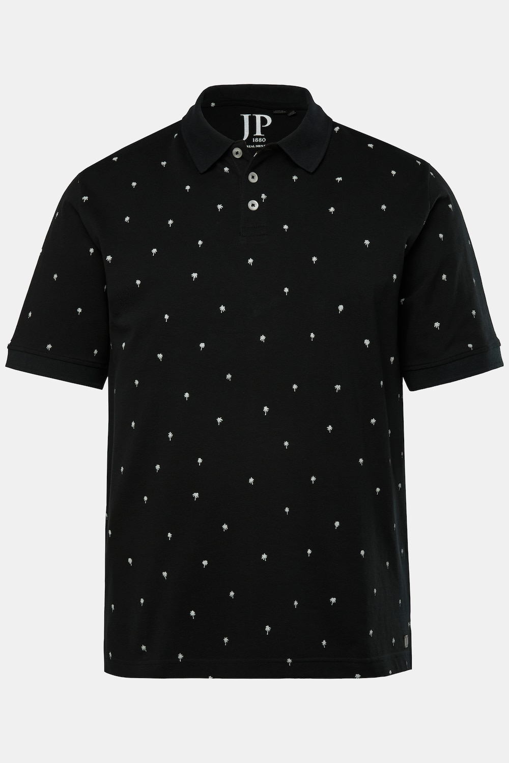 JP1880 Poloshirt, Halbarm, Piqué, Minimal Print, bis 8 XL