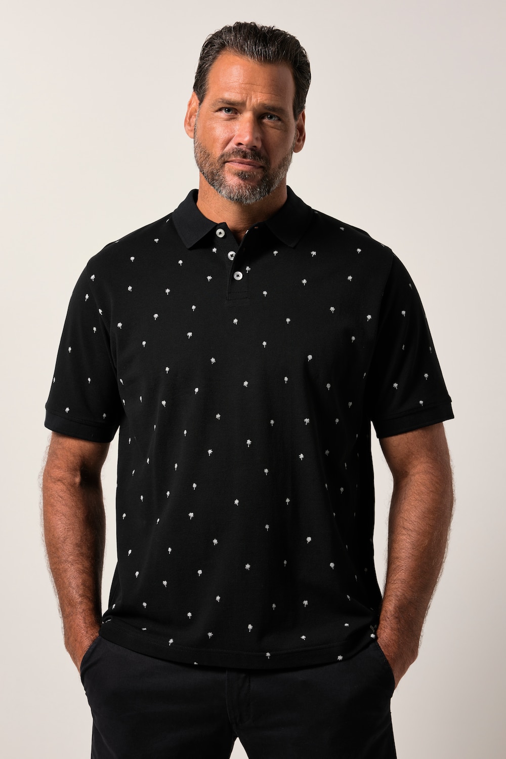 Poloskjorte, halvermet, piké, minimalt trykk, opptil 8 XL