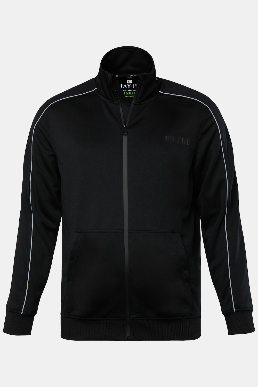 JAY-PI Sweat-Jacke, Fitness, Stehkragen, QuickDry, bis 7 XL