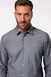 Zakelijk overhemd, lange mouwen, minimalistische print, kentkraag, Modern Fit, tot 8XL