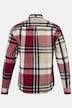 Camisa de franela con cuadros, manga larga, cuello abotonado, ajuste moderno, hasta la talla 8 XL
