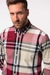 Camisa de franela con cuadros, manga larga, cuello abotonado, ajuste moderno, hasta la talla 8 XL