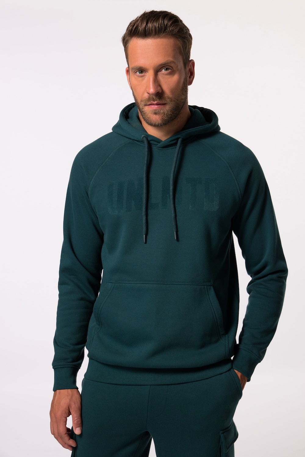 Große Größen JAY-PI Hoodie, Herren, türkis, Größe: 5XL, Baumwolle/Polyester, JAY-PI