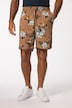 Bermuda en viscose à taille élastique,imprimé à fleurs - jusqu'au 8 XL