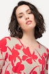 Botanical Silhouette Short Sleeve Split Neck Tee