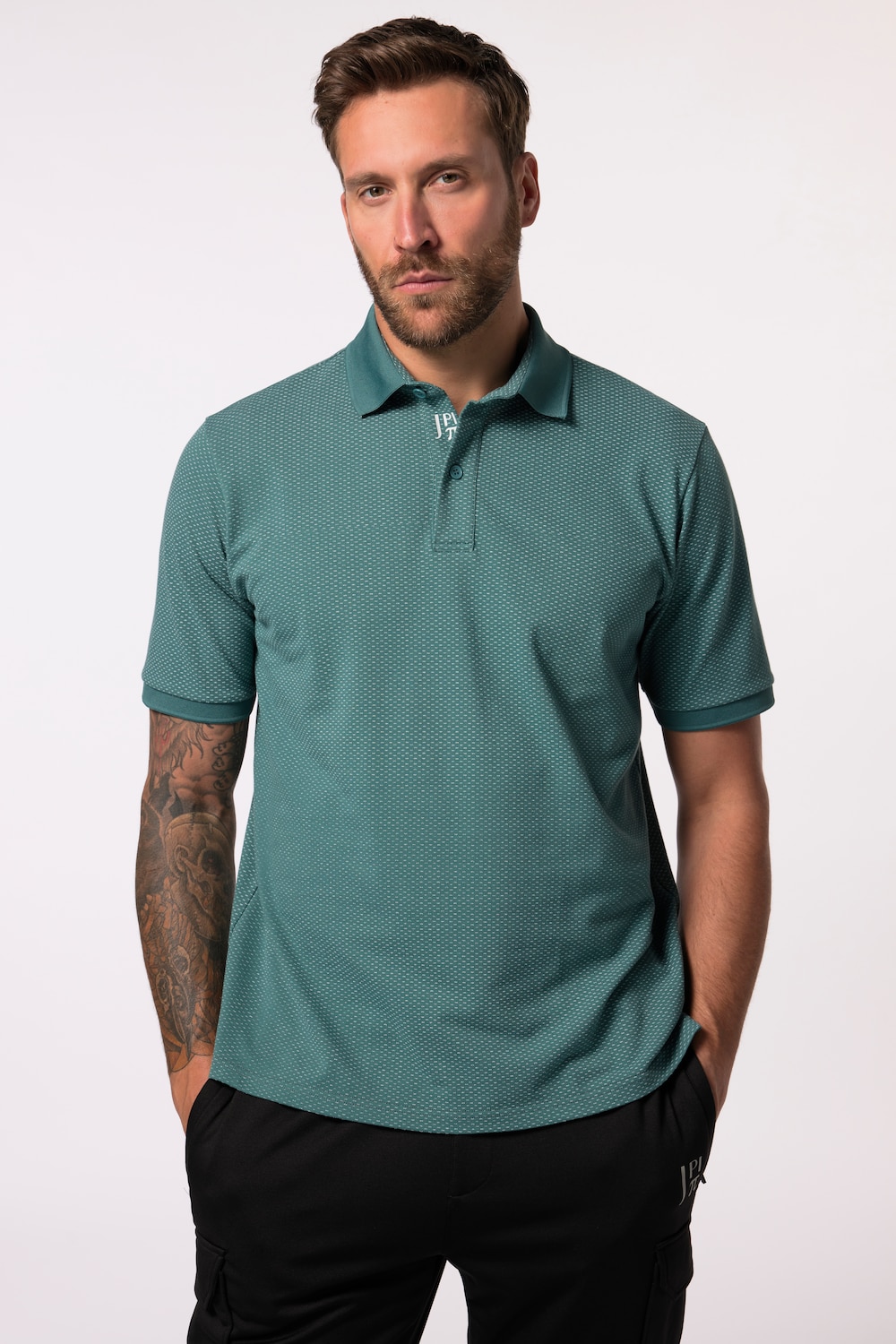 Große Größen JAY-PI Poloshirt, Herren, grün, Größe: 7XL, Polyester/Baumwolle, JAY-PI