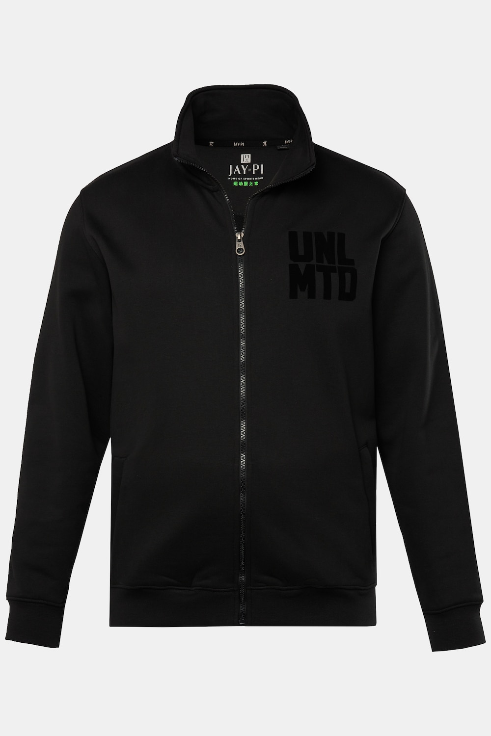 JAY-PI Sweatjacke, Fitness, Stehkragen, bis 7 XL