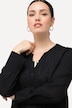 Longbluse, Struktur, A-Linie, Tunika-Ausschnitt, Langarm