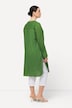 Longbluse, Struktur, A-Linie, Tunika-Ausschnitt, Langarm