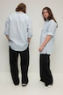 Oversized overhemd, overhemdkraag, lange mouwen, unisex