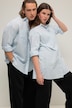 Oversized overhemd, overhemdkraag, lange mouwen, unisex
