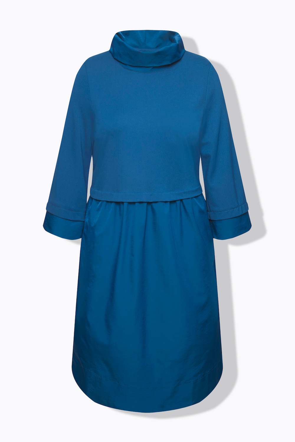 Stora storlekar Klänning i A-linjeform, Dam, turkos, storlek: 58/60, Syntetfibrer/Viskos/Polyester, Ulla Popken