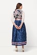 Dirndl, blomster, smykkeknapper, firkantet udskæring, ærmeløs
