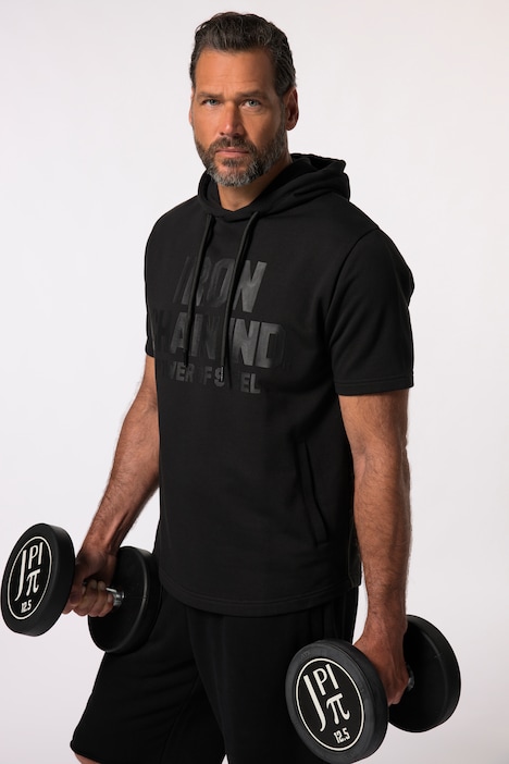 JAY-PI Hoodie Iron Anvil, Fitness, Halbarm, QuickDry, Kapuze, bis 7 XL